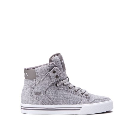 Supra Vaider Grå Høye Sneakers Barn [NO-1-Y263]